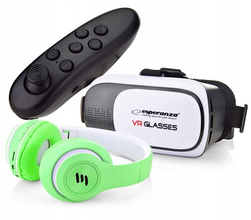PREZENT DLA NASTOLATKA GOGLE VR 360+SŁUCHAWKI