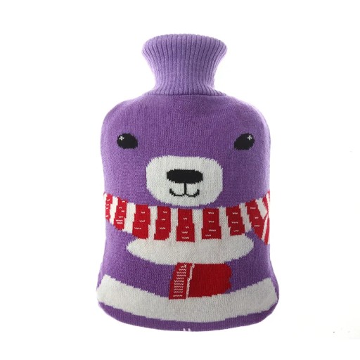 2L Hot Water Bag Bottle Rubber Water Injection Winter Hand Warmer Dot
