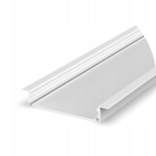 PROFIL LED WPUSZCZANY SZEROKI 1M BIAŁY+ OSŁONA ML