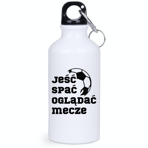 Butelka/bidon 400 ml prezent dla fana piłki nożnej, futbol, football + imię