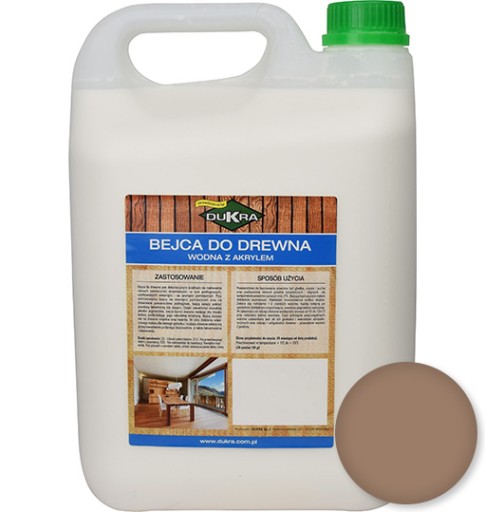 Bejca wodna do drewna Dukra 5l ORZECH