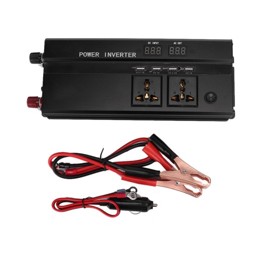 PRZETWORNICA KONWERTER NAPIĘCIA 12V DO 220V LCD