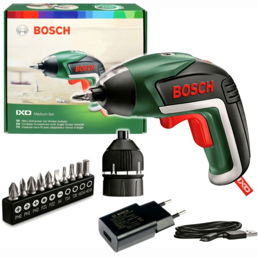 WKRĘTARKA IXO 5 BOSCH + 10 BITÓW + SPRZĘGŁO