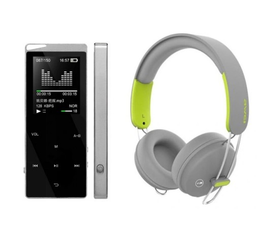 Zestaw MP4/MP3 16GB Bluetooth+ Słuchawki AWEI A800
