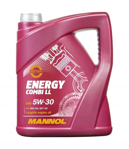 Olej 5W-30 5 Litrów Syntetyczny Mannol Energy 5L silnik Benzyna Diesel 5W30