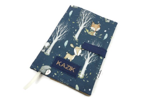 ETUI OKŁADKA NA KSIĄŻECZKĘ ZDROWIA DZIECKA VELVET Z HAFTEM