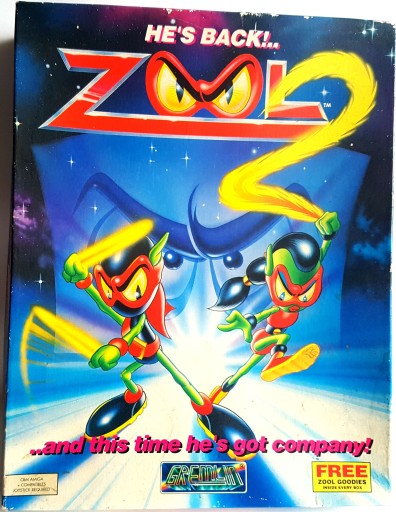 ZOOL 2 AMIGA ZRĘCZNOŚCIOWA PLATFORMÓWKA UNIKAT1993