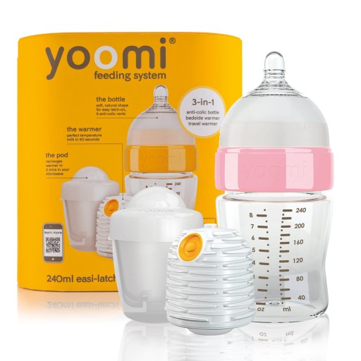 YOOMI BUTELKA róż z PODGRZEWACZEM i kapsułą 240 ml