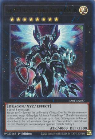 Yu-Gi-Oh! TCG: Galaxy-Eyes Full Armor Photon Dragon (V.2) (RA01)