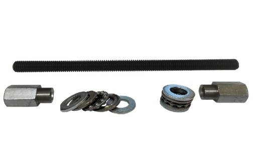 PRĘT GWINTOWANY M12 250MM 10.9 ŁOŻYSKA NAKRĘTKI