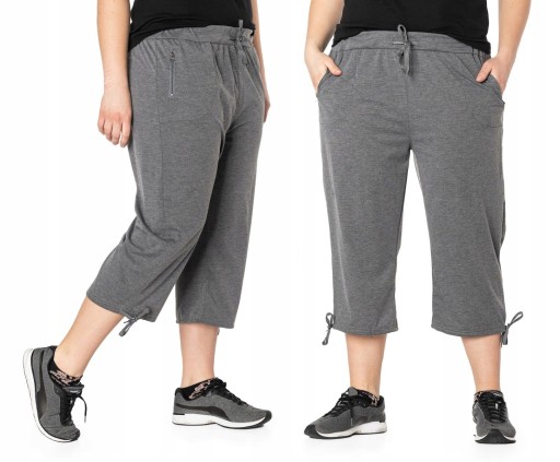 Duże Krótkie Spodenki Damskie Rybaczki 86022-1 4XL