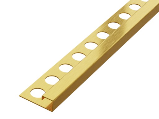 LISTWA OZDOBNA PROFIL P ZŁOTY MATOWY 270cmx12,5mm