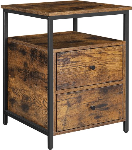 Szafka nocna stolik szuflady loft retro vintage