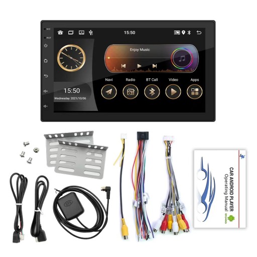 RADIO SAMOCHODOWE 2 DIN WiFi GPS ANDROID BLUE