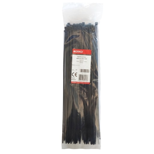 OPASKI KABLOWE ZACISKOWE 4,8x360 CZARNE TRYTKI