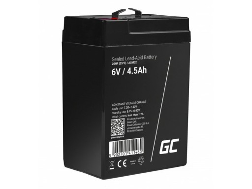 Akumulator GREEN CELL AGM02 4.5Ah 6V