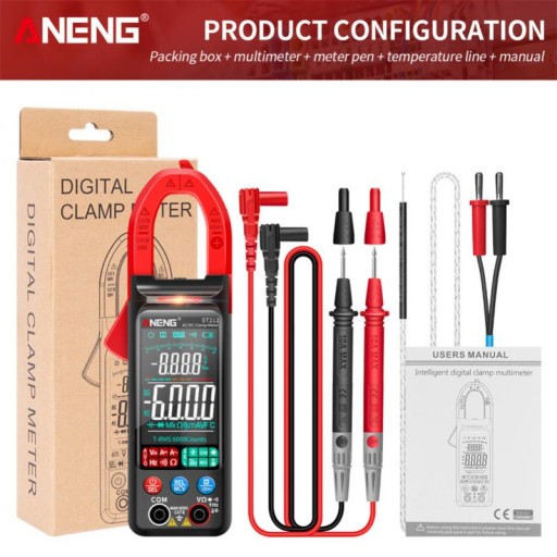 ST212 Digital Display Large LCD Clamp Multimeter T