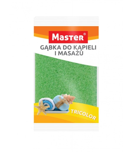 GĄBKA KĄPIELOWA TRICOLOR MASTER Z MASAŻEREM