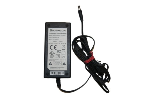 ZASILACZ SAGEMCOM 12V 3,8A 48W WTYK 5,5 x2,1 mm