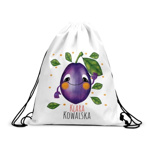 Worek Plecak Do Przedszkola Na Buty Imię ŚLIWECZKA