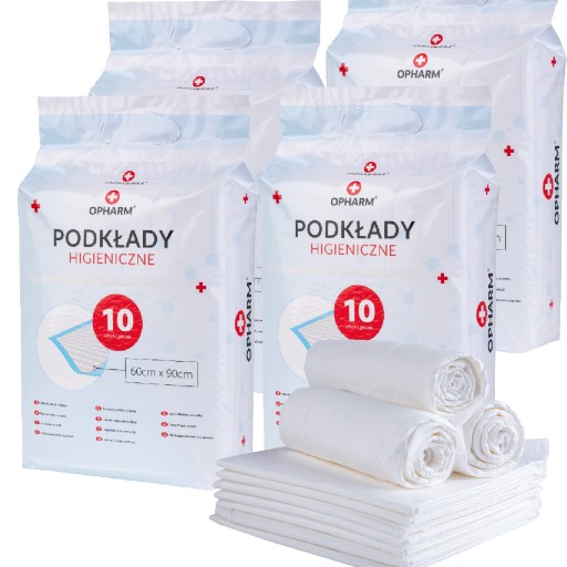 PODKŁADY CHŁONNE HIGIENICZNE 90X60 40 szt. MOCNE OPHARM