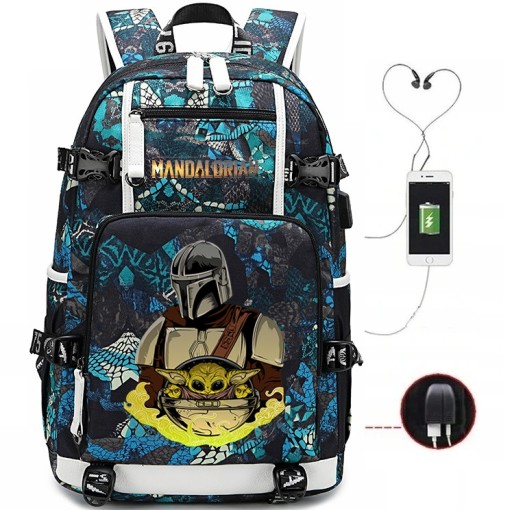 PLECAK A4 STICH UNIKAT WODOODPORNY USB WZORY