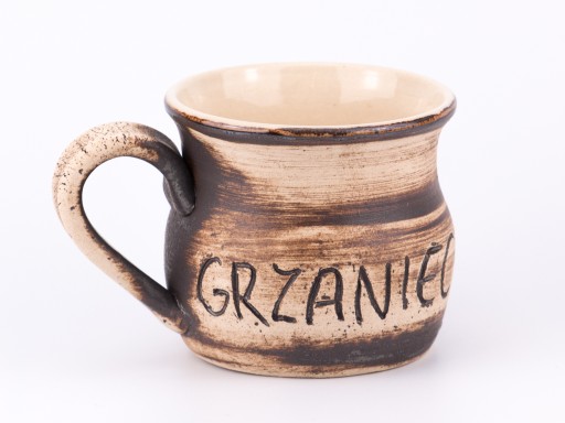 kubek z uchem kamionka do grzanego wina grzaniec 0,25l Garncarstwo Bogucki