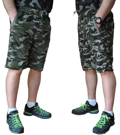 DUŻE SPODENKI 3/4 MORO pas 155cm 8/9XL