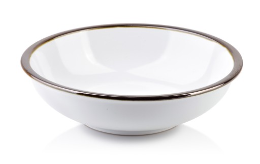 BIAŁA PORCELANOWA MISKA DO ZUPY ZDOBIONA 500ML