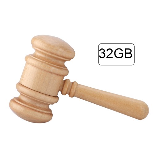 wooden hammer shape data storage usb 2.0 flash drive u memory disk compati