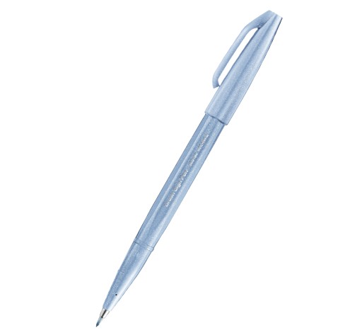 Pisak PENTEL BRUSH SIGN PEN szaroniebieski