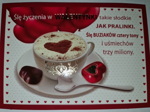 pocztówka na Walentynki na dzień zakochanych 2szt