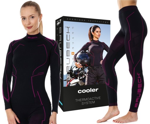 BRUBECK COOLER KOMPLET ODZIEŻ TERMOAKTYWNA BLUZA LEGGINSY MOTOCYKLOWE XL