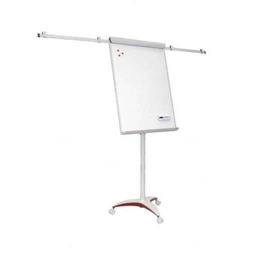 Flipchart 2x3 Office Pro RED TF18 mobilny, magnetyczny, z ramionami