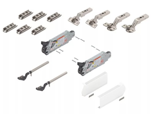 Siłownik podnośnik BLUM Aventos HF zestaw 20F2200 + 20F3200 biały komplet