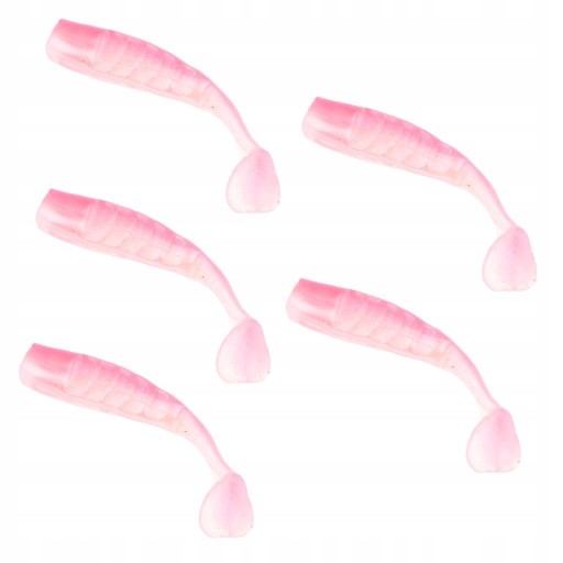 5 Miękkie przynęty T Tail 3D Eyes Crankbait Jig