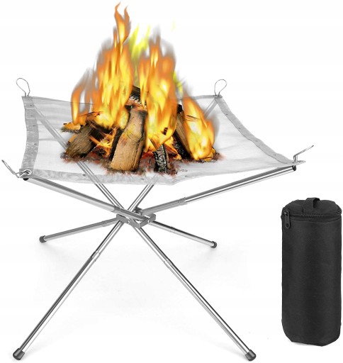 SKŁADANE PALENISKO OGRODOWE GRILL NA OGNISKO 45CM