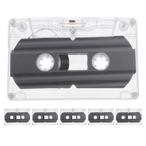 6 SZT. CZYSTYCH TAŚM AUDIO DIY PUSTA TAŚMA KASETOWA