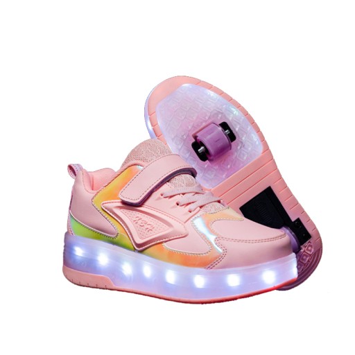 NOWY MODNA SWIECACE BUTOROLKI BUTY Z ROLKAMI LED ROLKI WROTKI