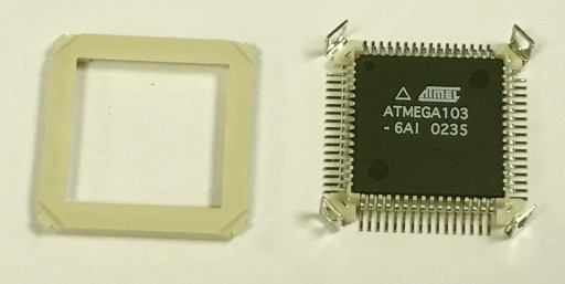 Podstawka testowa niskoprofil. TQFP64 R=0,8 ZIF 3M