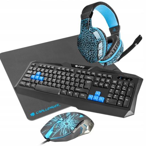 MYSZ-KA PODKŁADKA KLAWIATURA ZESTAW GAMINGOWY PC