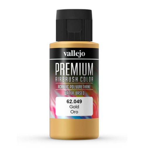 Farba do aerografu 60ml Vallejo Premium gold 049