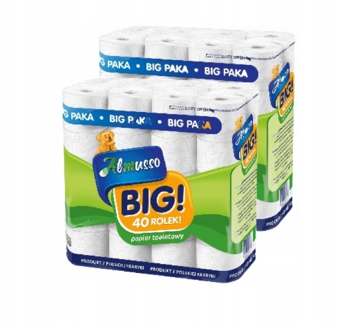 80 ROLEK 3 WARSTWY PAPIER TOALETOWY ALMUSSO BIG