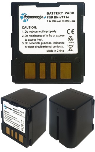 BATERIA AKUMULATOR BN-VF714U BN-VF733U BN-VF707U DO KAMER JVC 1600MAH