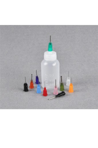 BUTELKA Z DOZOWNIKIEM 30ml NA TOPNIK IPA Z IGŁĄ - 11 pinów