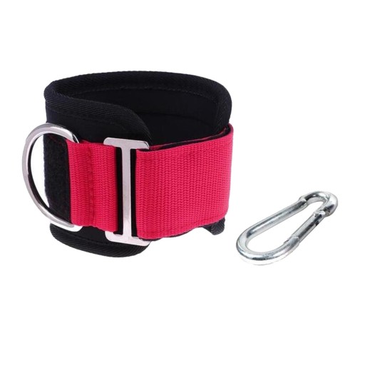 The Ankle Strap for Cable Machines and Resistance Bands Attachment Wine Red