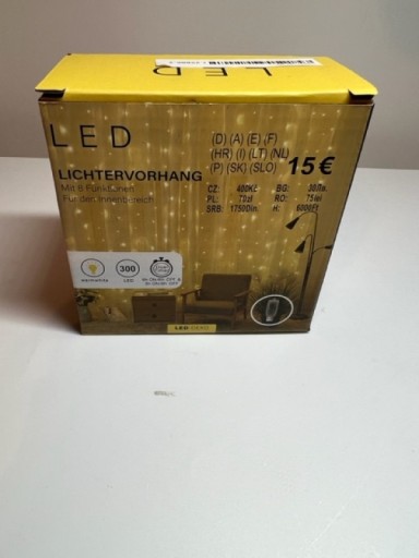 KURTYNa ŚWIETLNa LAMPKI LED 384