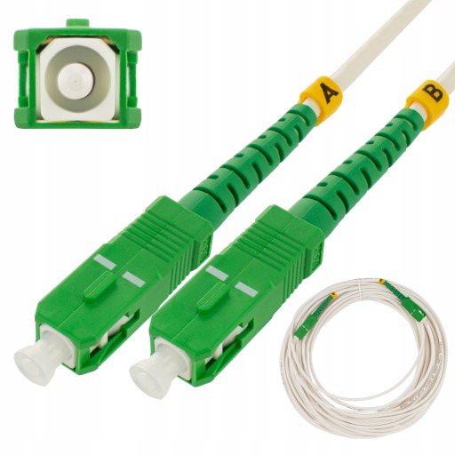 NEKU Patchcord światłowód SM 9/125 SC APC FTTH 40m