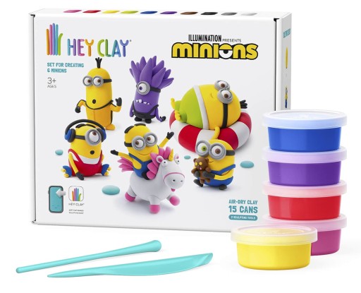 HEY CLAY MASA PLASTYCZNA MINIONKI + 15 PUSZEK + AKCESORIA TM TOYS 15026