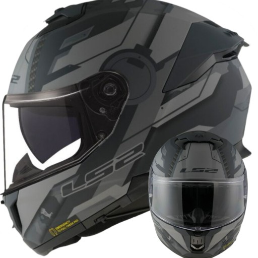 KASK MOTOCYKLOWY LS2 FF808 STREAM II SHADOW Mat M Integralny